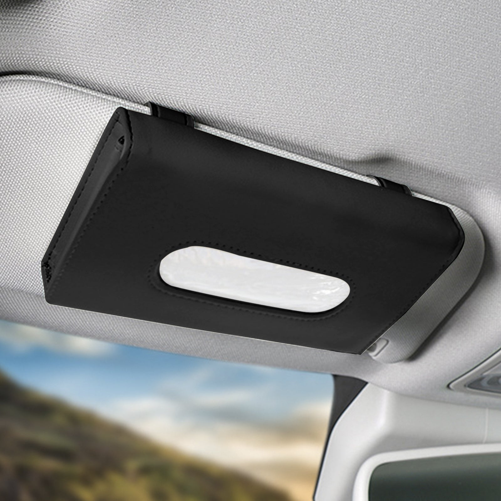 Caja para toallas de papel con parasol de moda para coche | Caja extraíble para coche