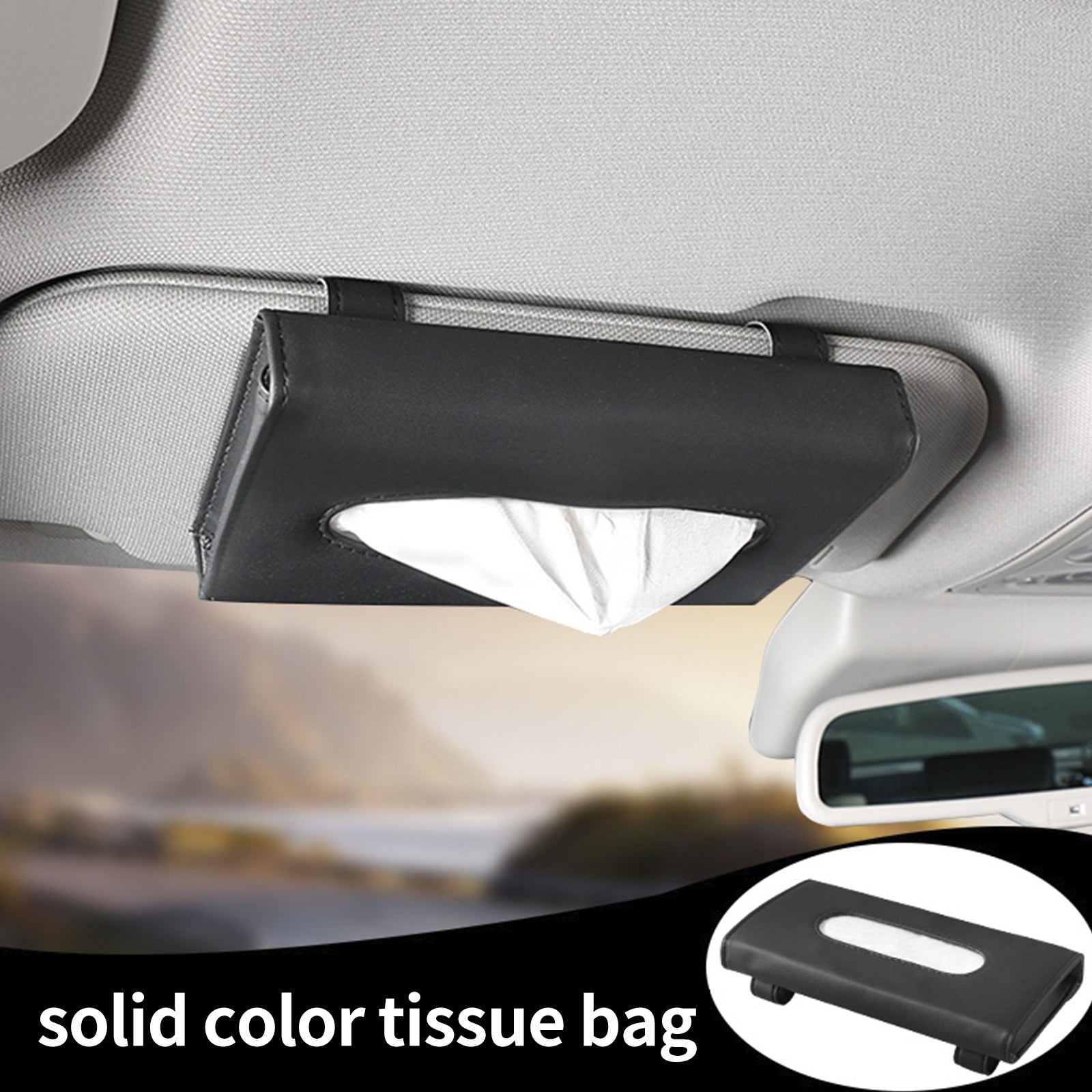 Caja para toallas de papel con parasol de moda para coche | Caja extraíble para coche