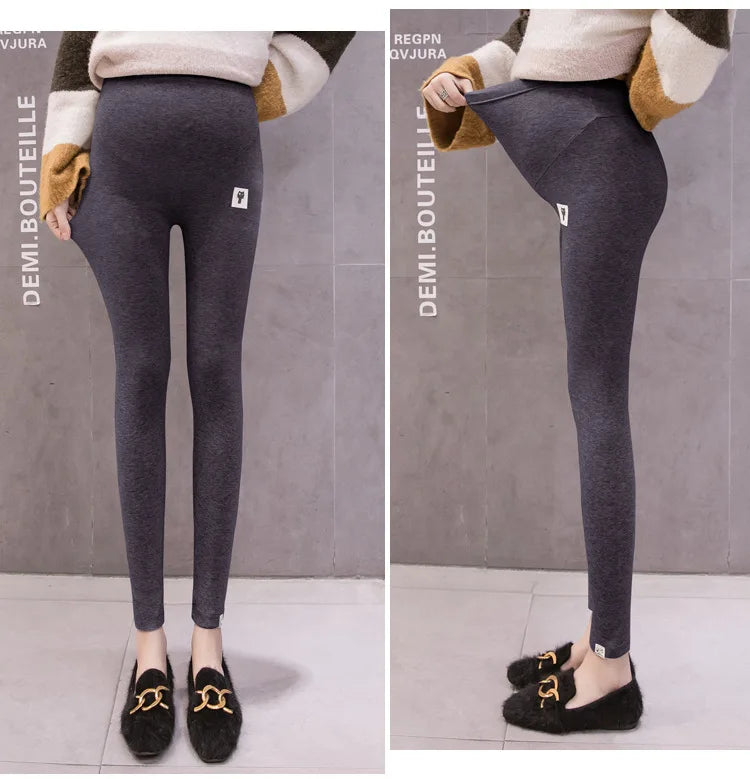 Leggings de maternidad con cintura ajustable para mujeres embarazadas, ropa de embarazo, pantalones, ropa para mujer embarazada, premamá, embarazo, suave y delgado