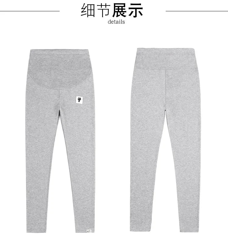 Leggings de maternidad con cintura ajustable para mujeres embarazadas, ropa de embarazo, pantalones, ropa para mujer embarazada, premamá, embarazo, suave y delgado