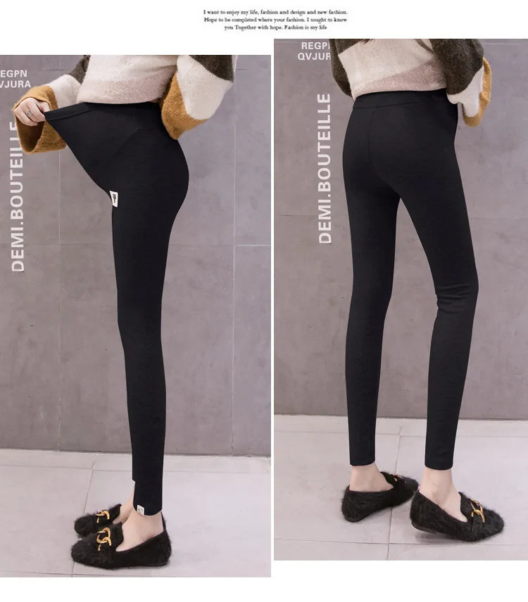 Leggings de maternidad con cintura ajustable para mujeres embarazadas, ropa de embarazo, pantalones, ropa para mujer embarazada, premamá, embarazo, suave y delgado