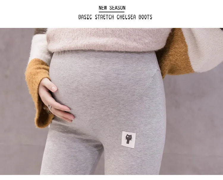 Leggings de maternidad con cintura ajustable para mujeres embarazadas, ropa de embarazo, pantalones, ropa para mujer embarazada, premamá, embarazo, suave y delgado