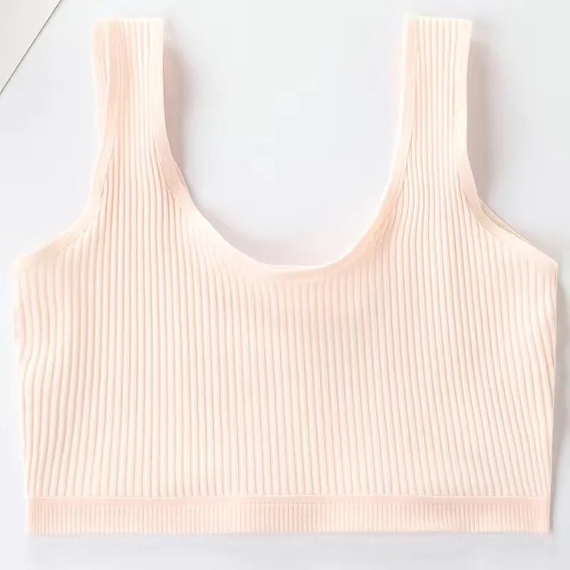 Sujetador de algodón para niña, ropa interior para niñas adolescentes, niños grandes, estudiantes, camisetas pequeñas, escolares, sujetador para niñas