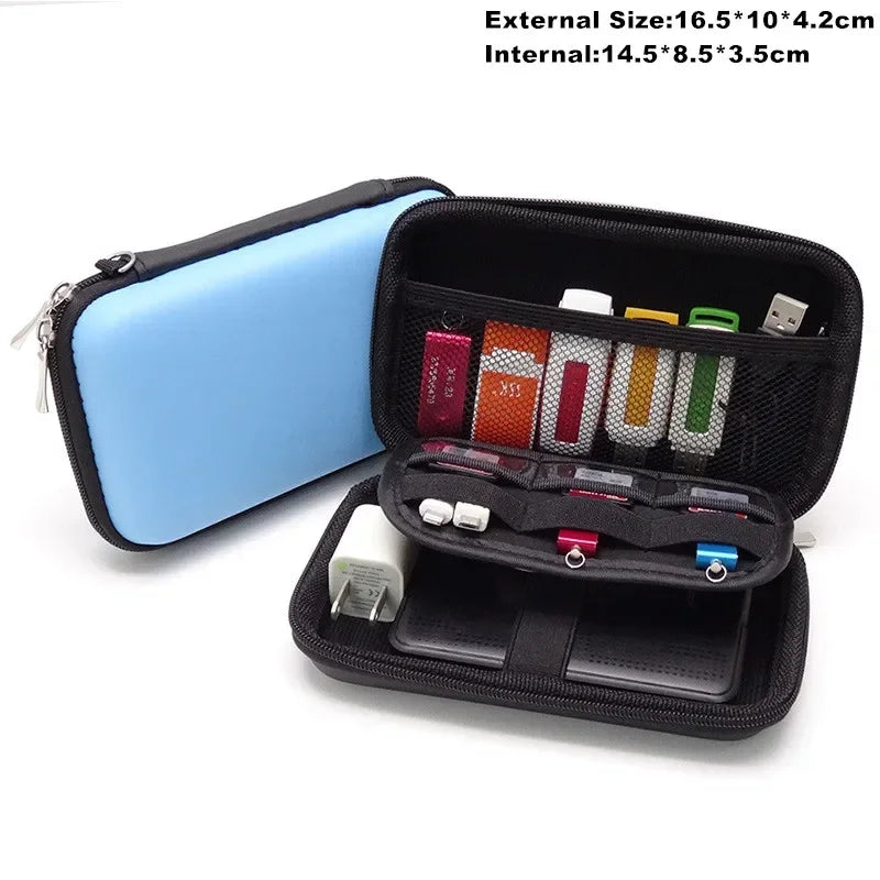 Funda protectora Nworld para banco de energía de 2,5 pulgadas, color verde militar, para disco duro externo USB WD Seagate HDD.