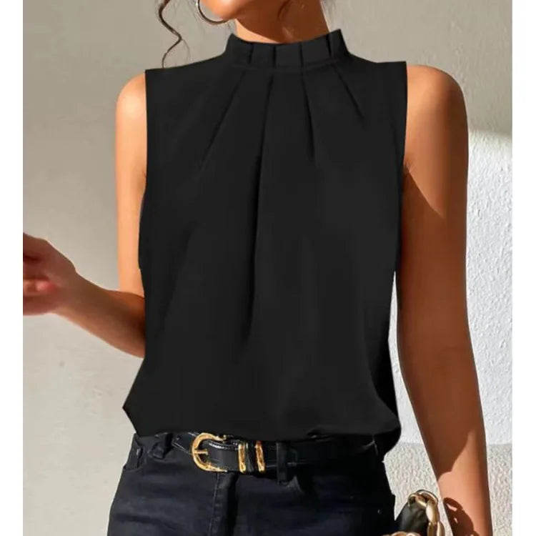 Blusas y tops de oficina sexis con hombros descubiertos para mujer, blusa informal de manga corta de verano 2025, blusa negra para mujer