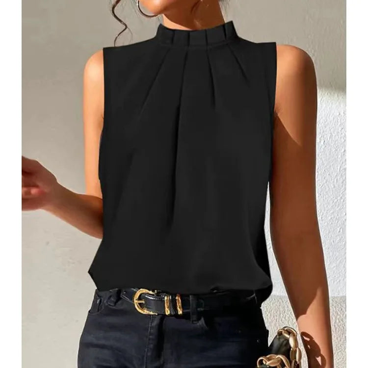 Blusas y tops de oficina sexis con hombros descubiertos para mujer, blusa informal de manga corta de verano 2025, blusa negra para mujer