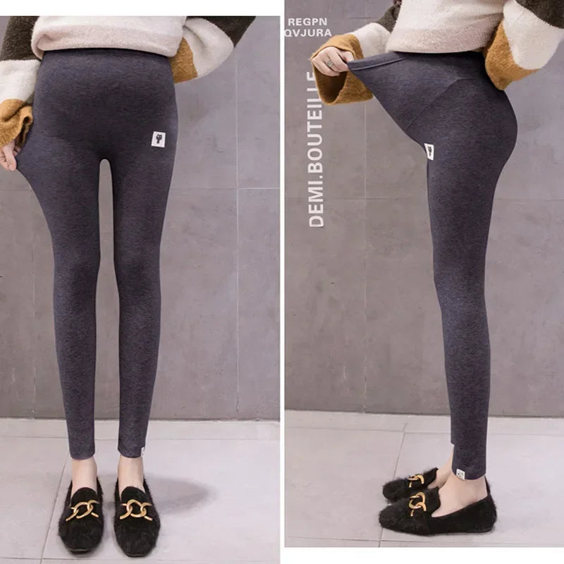 Leggings de maternidad con cintura ajustable para mujeres embarazadas, ropa de embarazo, pantalones, ropa para mujer embarazada, premamá, embarazo, suave y delgado