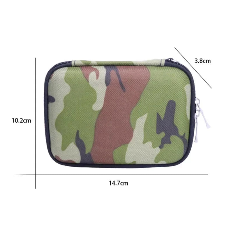 Funda protectora Nworld para banco de energía de 2,5 pulgadas, color verde militar, para disco duro externo USB WD Seagate HDD.