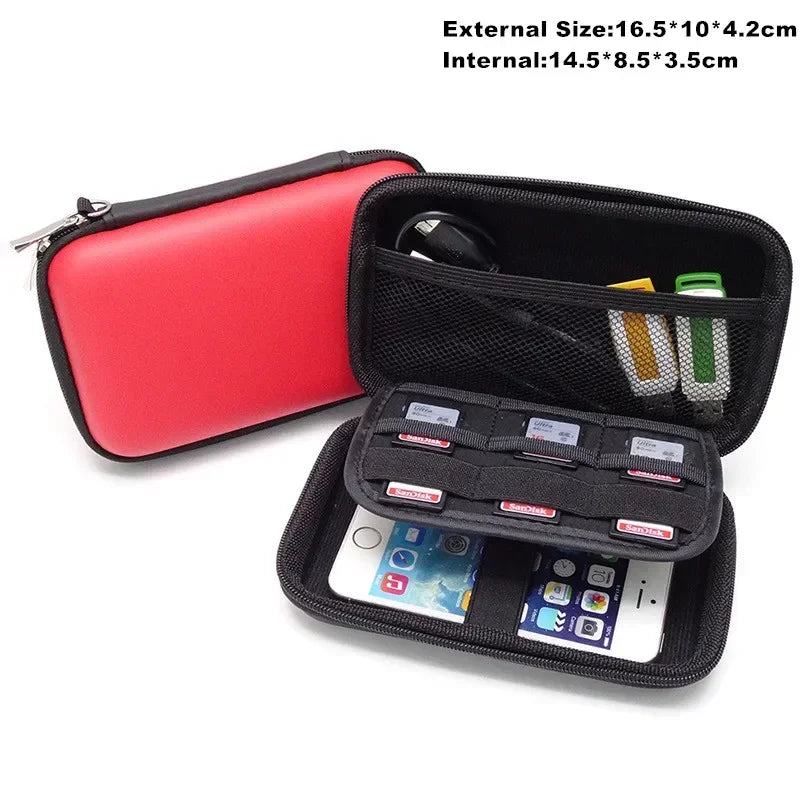 Funda protectora Nworld para banco de energía de 2,5 pulgadas, color verde militar, para disco duro externo USB WD Seagate HDD.