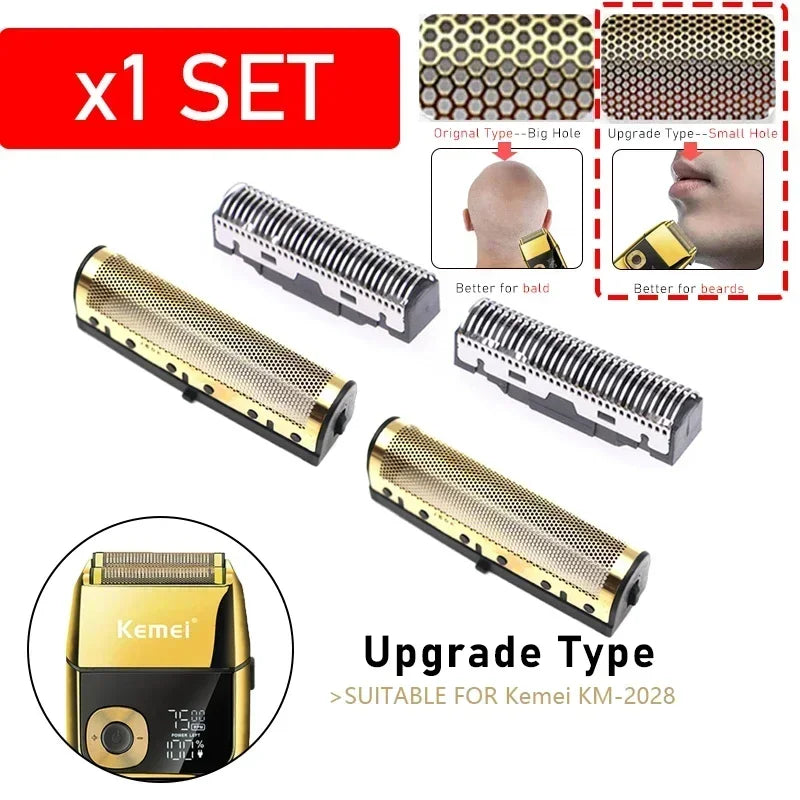 Cuchilla de repuesto para Kemei KM-2028 2027 TX8, juego de cuchillas profesionales originales, cortadora de pelo, accesorios de afeitado para peluquería.