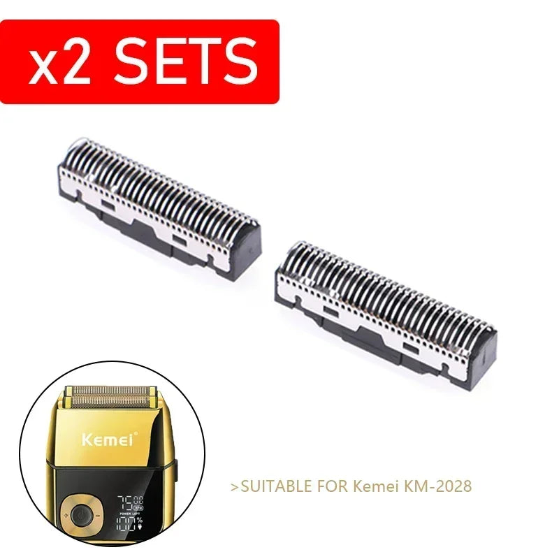 Cuchilla de repuesto para Kemei KM-2028 2027 TX8, juego de cuchillas profesionales originales, cortadora de pelo, accesorios de afeitado para peluquería.