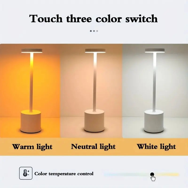 Lámpara decorativa de oficina con textura de metal cepillado, USB, práctica lámpara de escritorio, adecuada para dormitorios, comedores y salas de estar.
