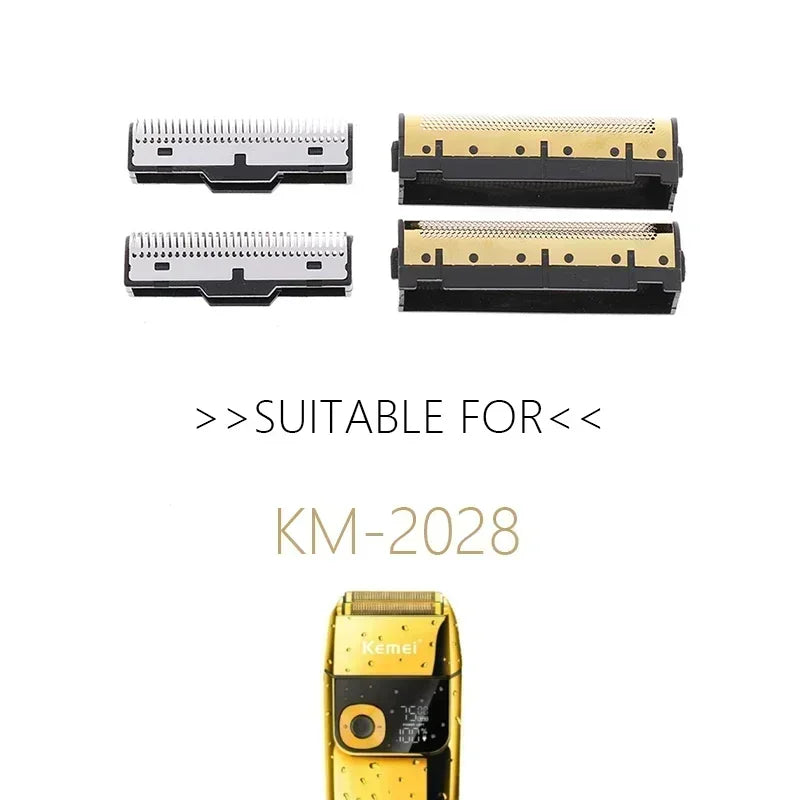 Cuchilla de repuesto para Kemei KM-2028 2027 TX8, juego de cuchillas profesionales originales, cortadora de pelo, accesorios de afeitado para peluquería.