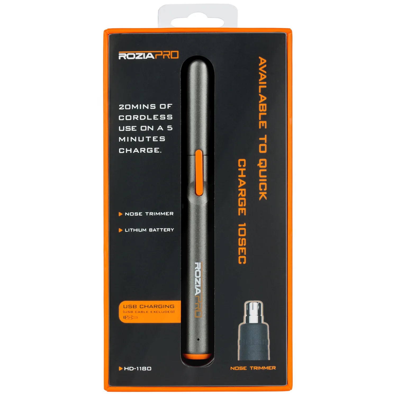 Recortador de vello eléctrico para nariz y orejas para hombres y mujeres, portátil, giratorio, con carga USB, recortador de cejas, recargable.