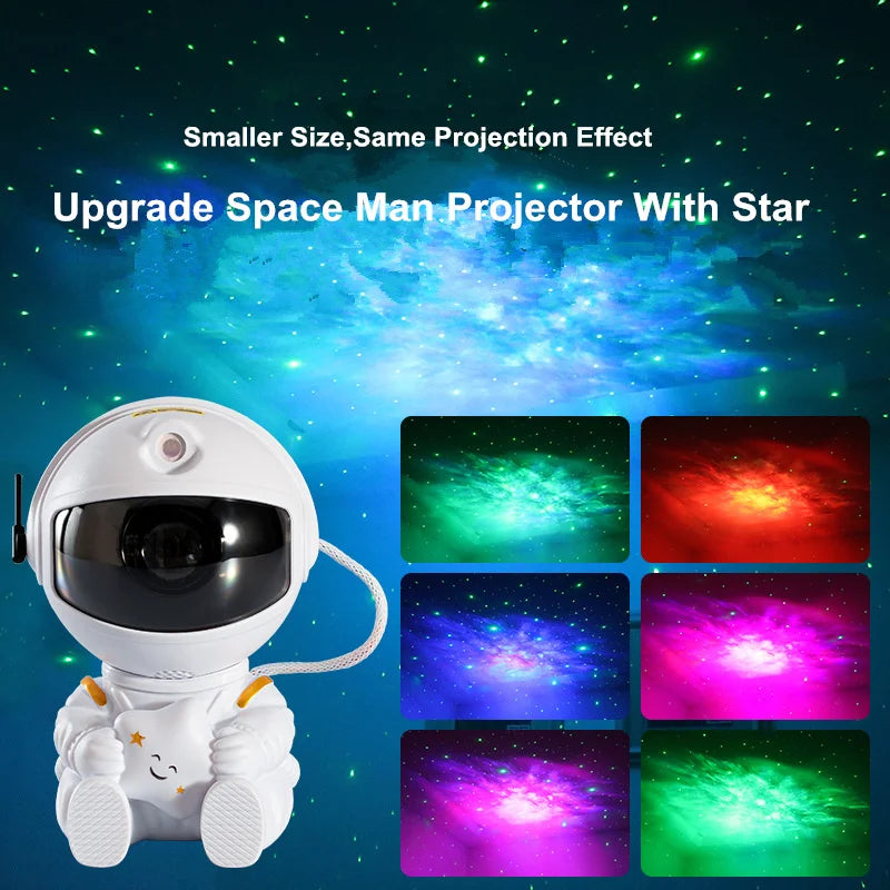 Proyector de galaxia, luz nocturna LED, proyector de estrellas, proyector de astronautas, luz de galaxia para el hogar, dormitorio decorativo, regalo para niños.