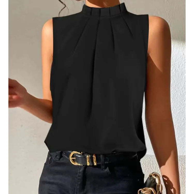 Blusas y tops de oficina sexis con hombros descubiertos para mujer, blusa informal de manga corta de verano 2025, blusa negra para mujer