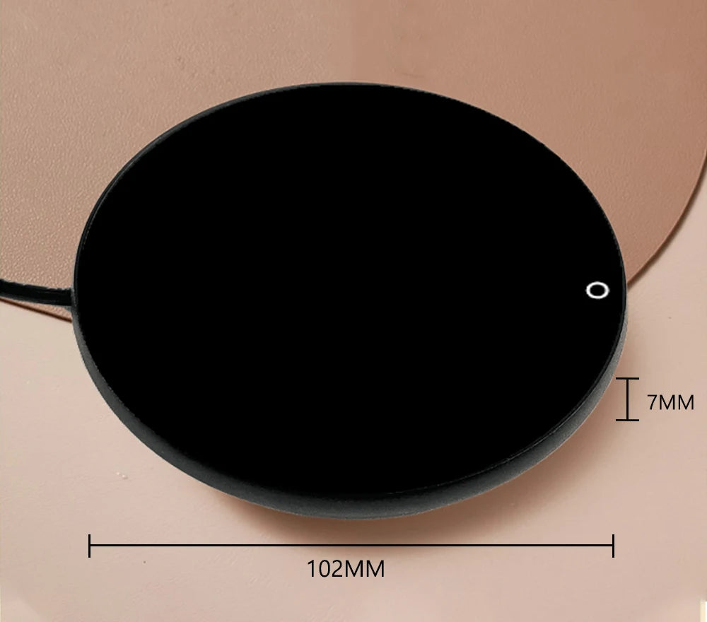 Calentador de tazas eléctrico con USB para café, leche, té, agua, almohadilla térmica inteligente, posavasos termostáticos para el hogar, la oficina y el escritorio.