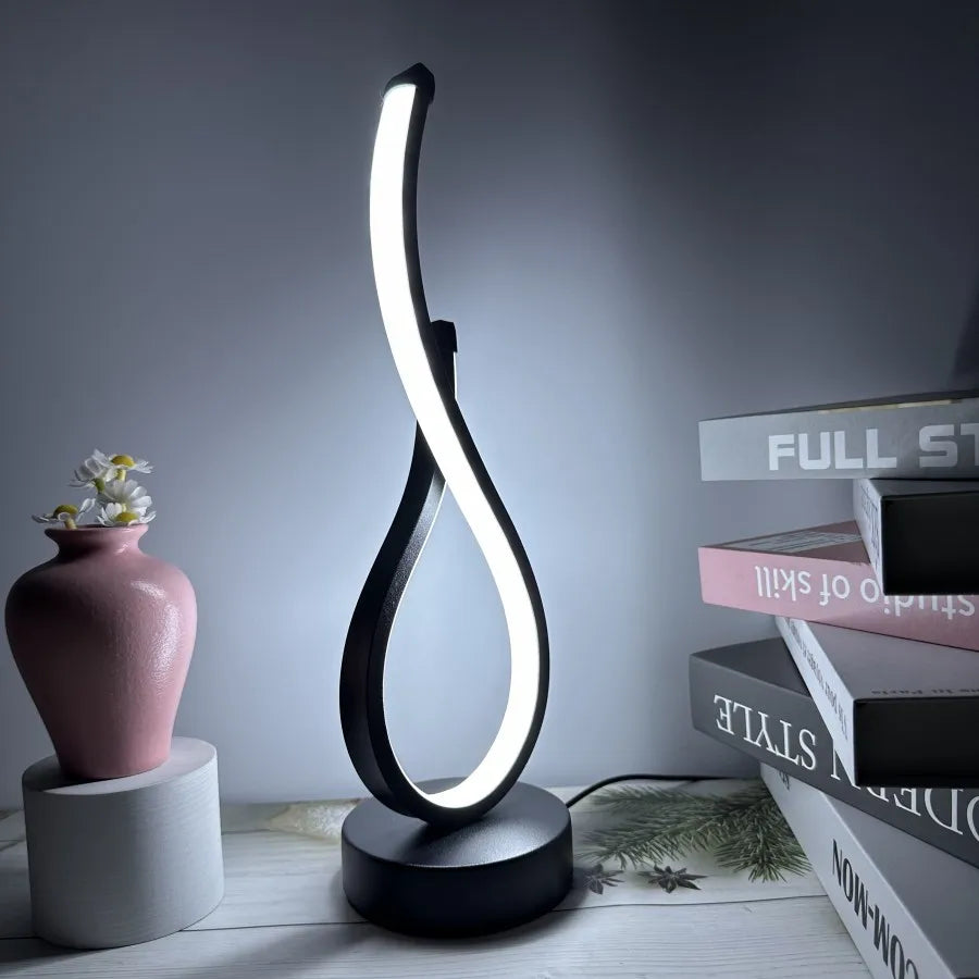 Lámpara de mesa LED para dormitorio, luz nocturna, creativa, para restaurante, cafetería