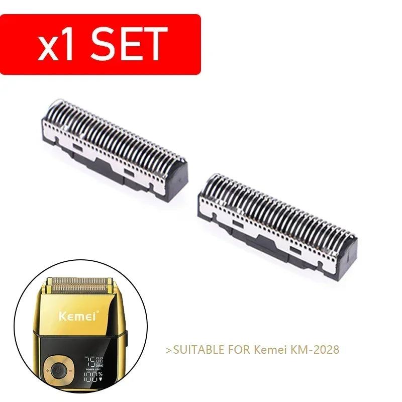 Cuchilla de repuesto para Kemei KM-2028 2027 TX8, juego de cuchillas profesionales originales, cortadora de pelo, accesorios de afeitado para peluquería.