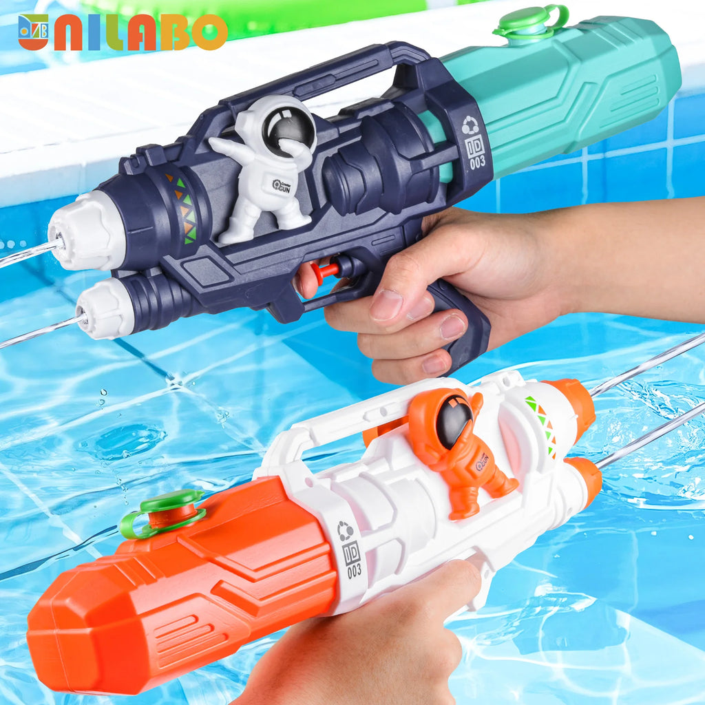Pistola de agua de juguete para niños, potente pistola de agua con capacidad de 500 ml de humedad, pistola de agua de largo alcance para piscina para niños y niñas.