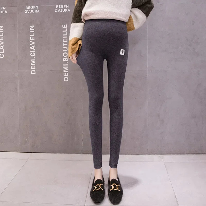 Leggings de maternidad con cintura ajustable para mujeres embarazadas, ropa de embarazo, pantalones, ropa para mujer embarazada, premamá, embarazo, suave y delgado