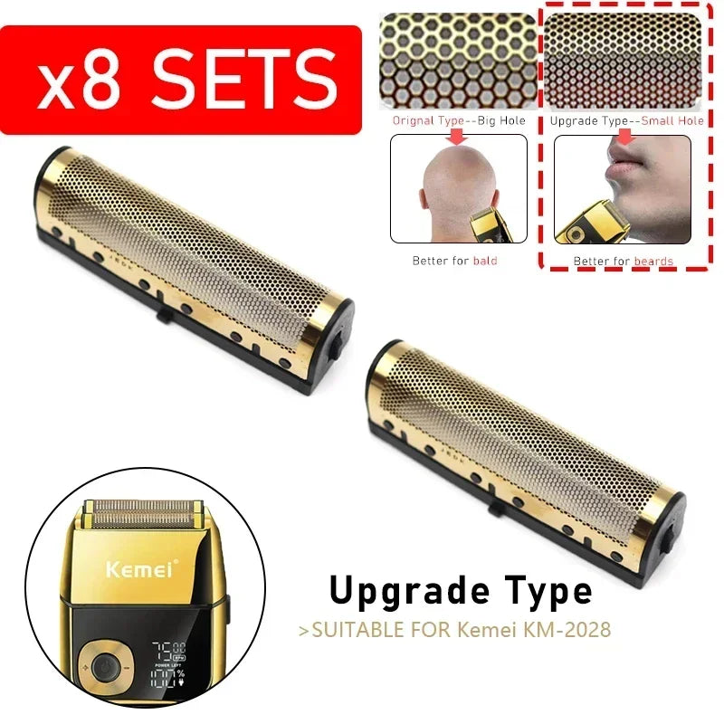 Cuchilla de repuesto para Kemei KM-2028 2027 TX8, juego de cuchillas profesionales originales, cortadora de pelo, accesorios de afeitado para peluquería.
